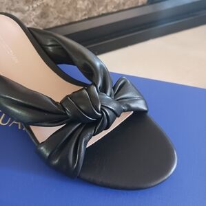 Stuart Weitzman Playa 35 Knot Slide Leather Sandal